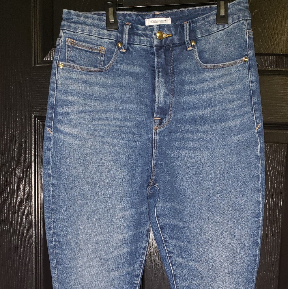 Good American Jeans Good Curve Medium/ Dark Denim Size 12/31 New